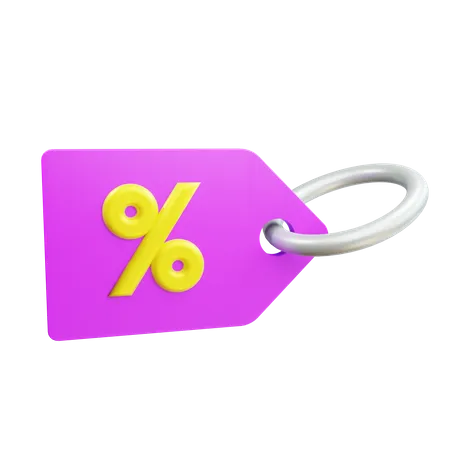 Discount tag  3D Icon