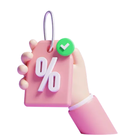 3 D Online Shopping Discount Sale Tag Icon Or Online Shopping Discount Sale Tag Or 3 D Sale Tag 3D Icon