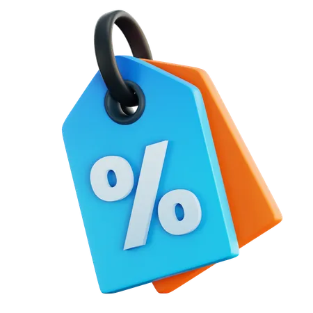 Discount And Promotion Offer Tag 3 D Icon Sale And Retail Commercial Concept 3D Icon