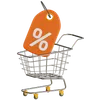 Discount Tag With Trolley