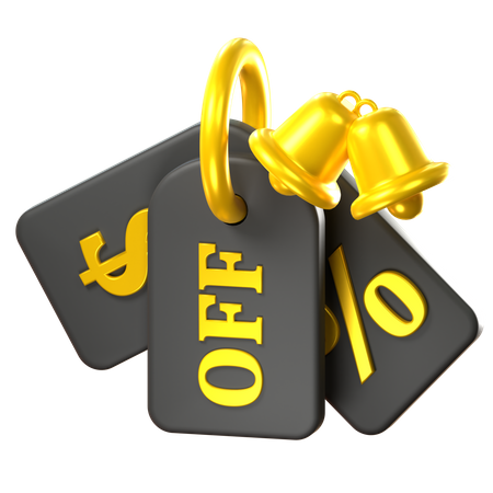 Discount Tags  3D Icon