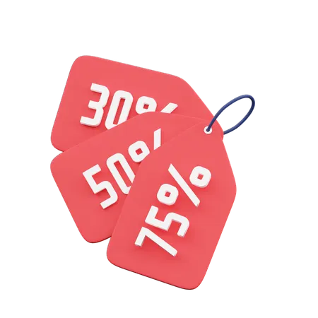 Discount Tags  3D Icon