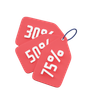 offer tags 3d logo