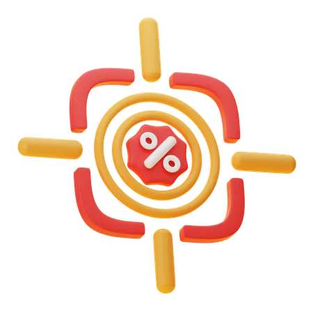 DISCOUNT TARGET  3D Icon