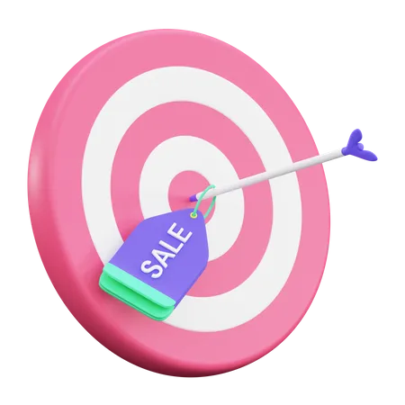 Discount Target 3D Illustration
