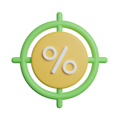 Discount Target  3D Icon