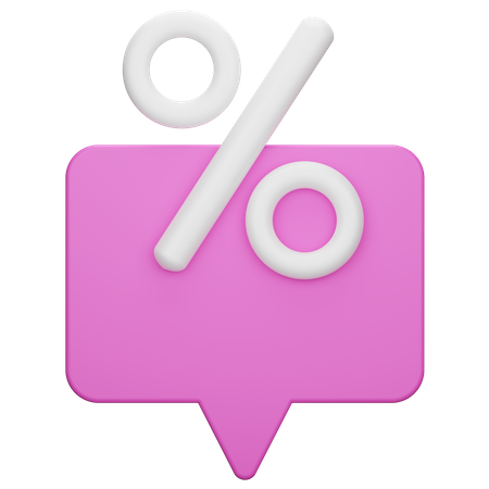 Discount Thought  3D Icon
