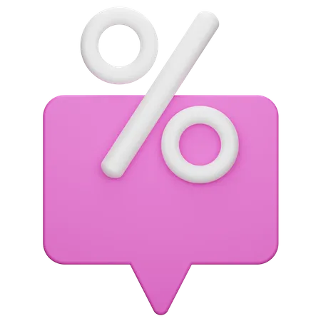 Discount Thought  3D Icon