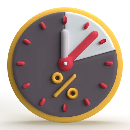 Discount Time  3D Icon