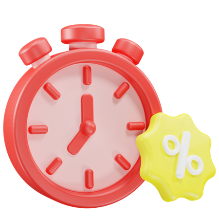 Discount Time  3D Icon