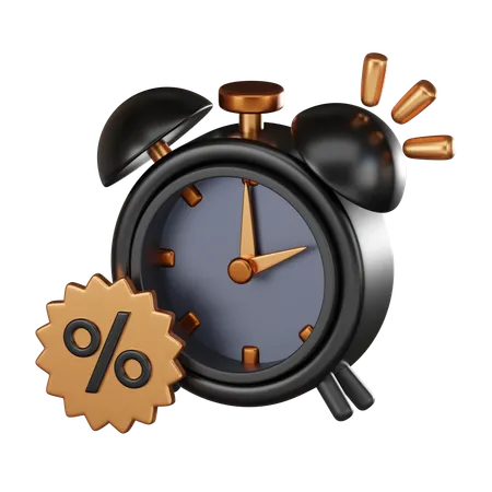 Discount Time  3D Icon