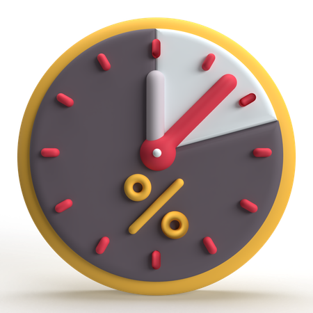 Discount Time  3D Icon