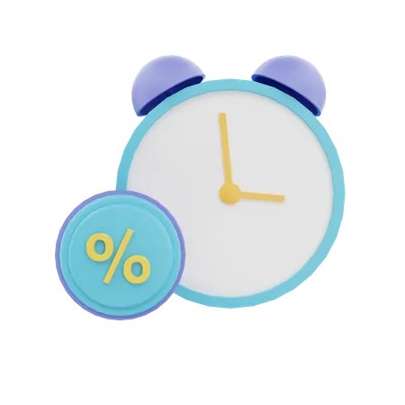 Discount Time  3D Icon