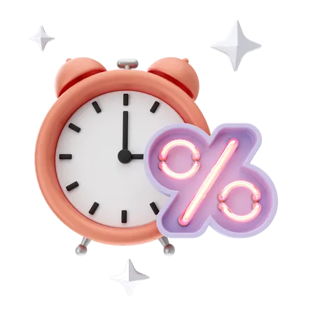 Discount Time  3D Icon