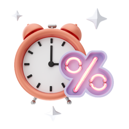 Discount Time  3D Icon