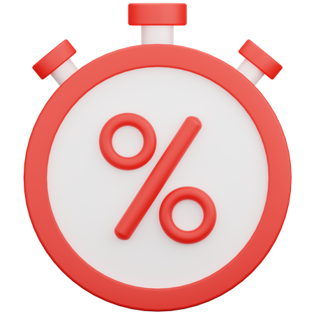 Discount Time  3D Icon