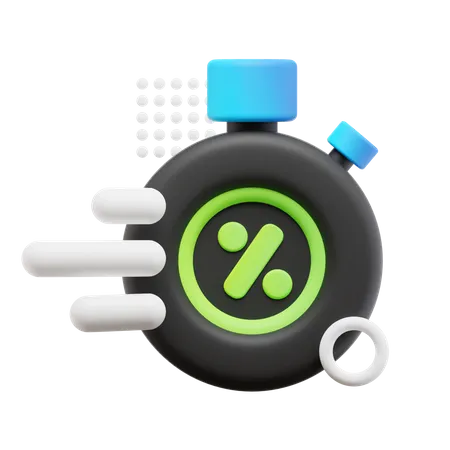 Discount Timer  3D Icon