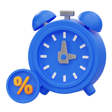 Discount Timing  3D Icon