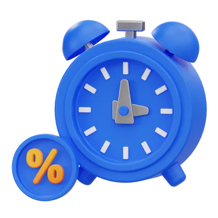 Discount Timing  3D Icon