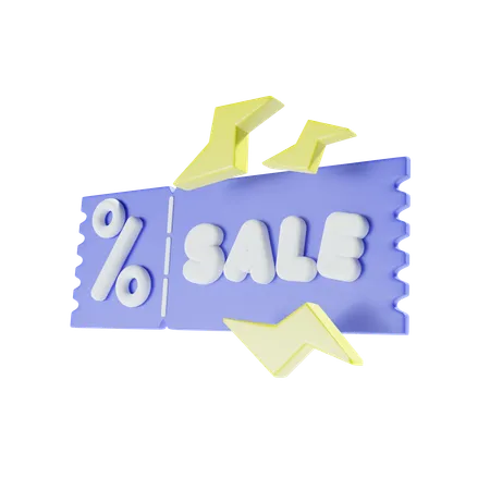 Flash Sale Shop 3 D Illustration 3D Icon