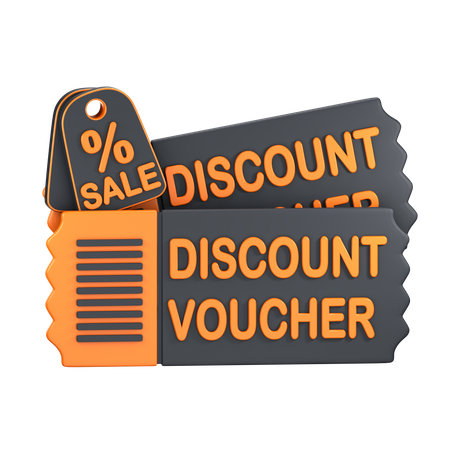 Discount Voucher  3D Icon