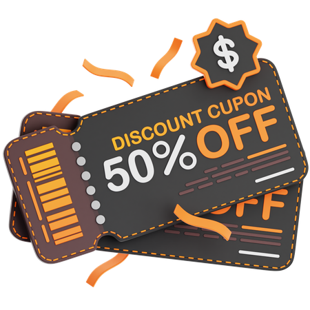 Discount Voucher  3D Icon