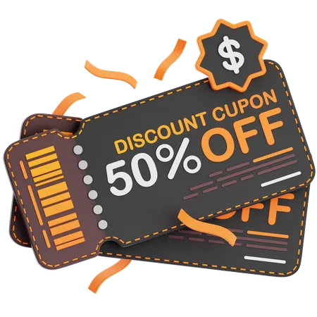 Discount Voucher  3D Icon