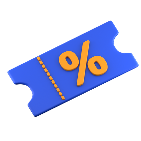 Discount Voucher  3D Icon