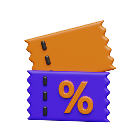 Discount Voucher  3D Icon