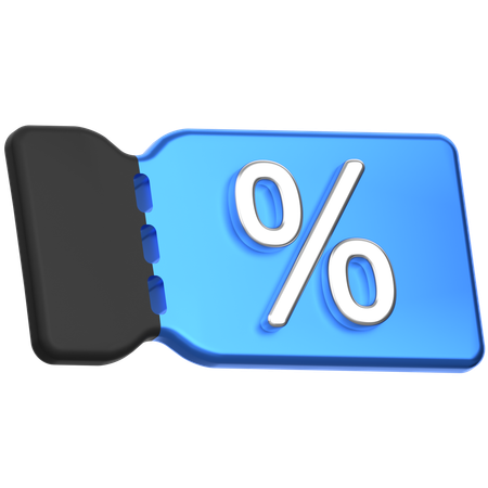 Discount Voucher  3D Icon