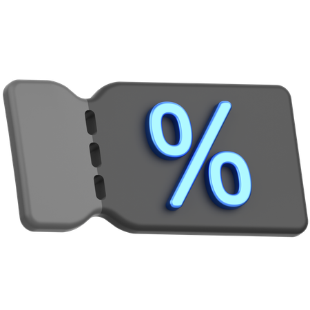Discount Voucher  3D Icon