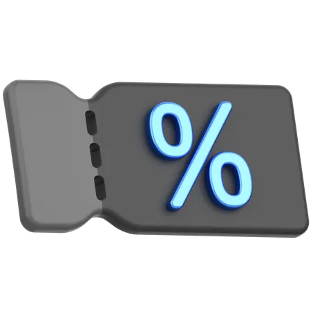 Discount Voucher  3D Icon