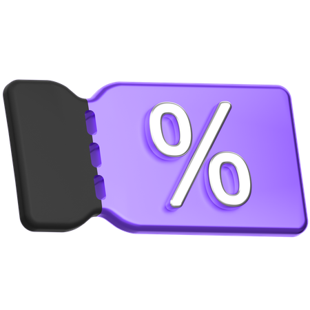 Discount Voucher  3D Icon