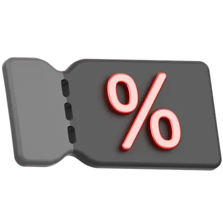Discount Voucher  3D Icon