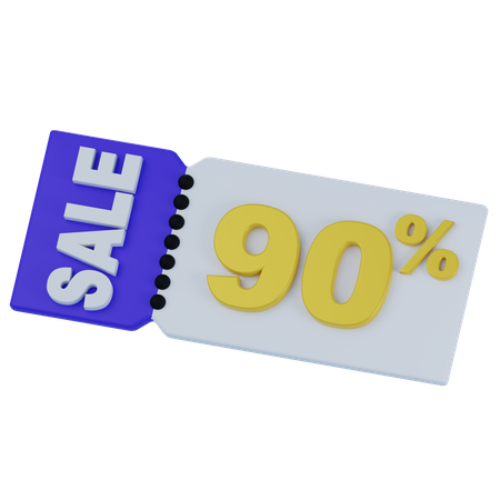 Discount Voucher  3D Icon