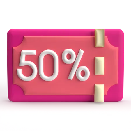 Discount Voucher  3D Icon