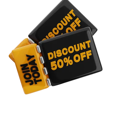 Discount Voucher  3D Icon