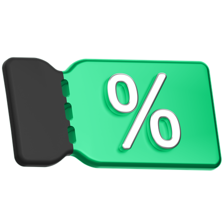 Discount Voucher  3D Icon