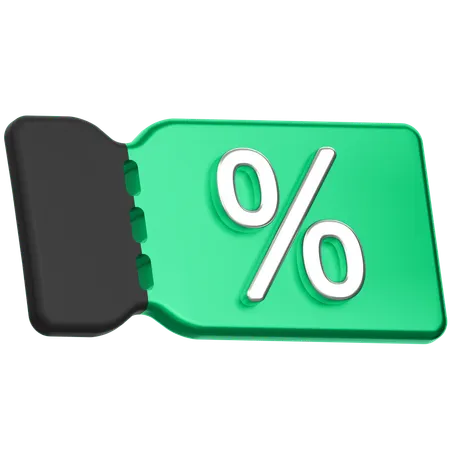 Discount Voucher  3D Icon