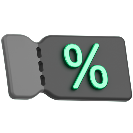 Discount Voucher  3D Icon