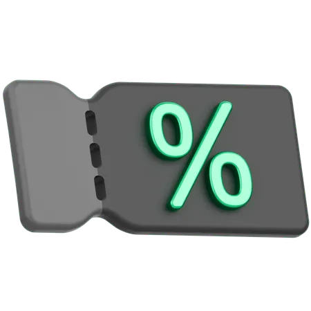 Discount Voucher  3D Icon