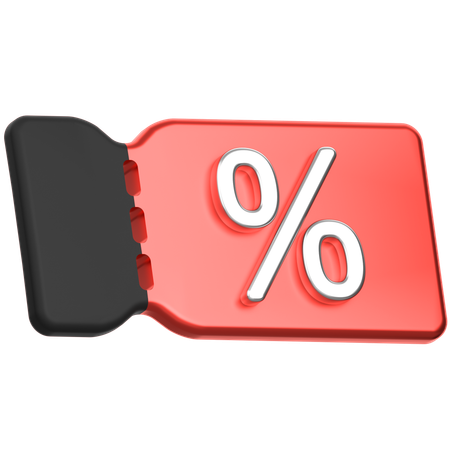 Discount Voucher  3D Icon