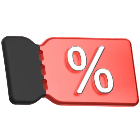 Discount Voucher  3D Icon