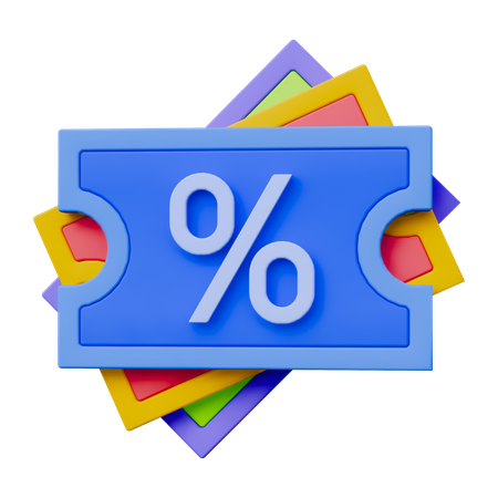 Discount Voucher  3D Icon