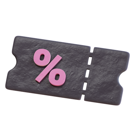 Discount Voucher  3D Icon