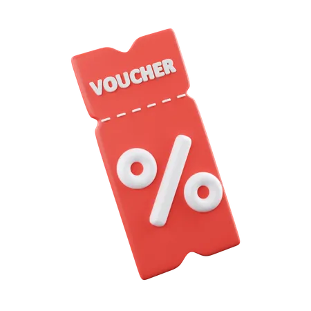 Discount Voucher  3D Icon