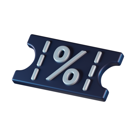 Discount voucher  3D Icon