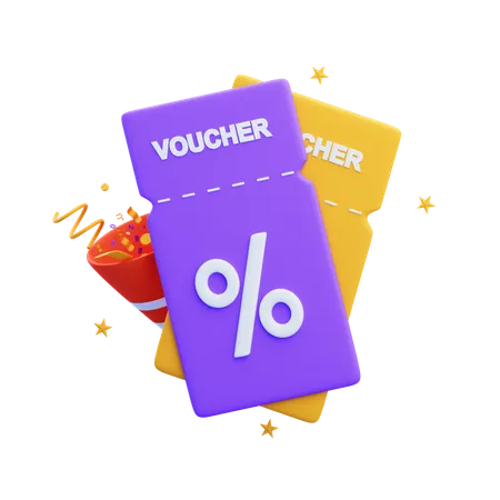 Discount Voucher  3D Icon