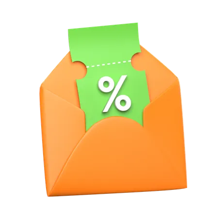 Discount Voucher  3D Icon