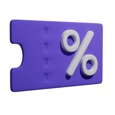 Discount Voucher  3D Icon